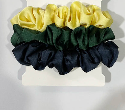 4PCS/Set Satin Silk Scrunchies Elastic Hair Bands Women Small Solid Ponytail Holder Hair Tie Rubber Bands Girls Hair Accessories