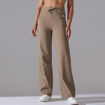 Yoga Straight Leg Sweatpant Straight Leg Women's Loose Tracksuit Pants Wide Leg Outdoor Gym Runing Casual Tracksuit Pants