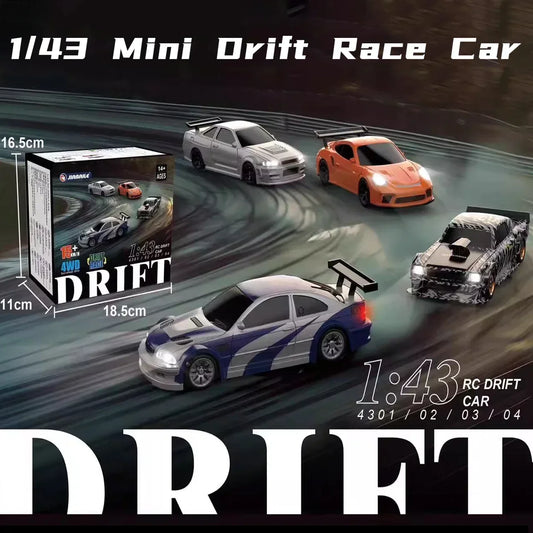 143 4WD RC Drift Car - High Speed Remote Control Mini Racing Car for Boys - ZOOMNSTORE