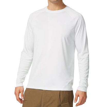 Men's UPF 50+ Sun Protection Shirt – Quick-Dry Long-Sleeve Performance Top