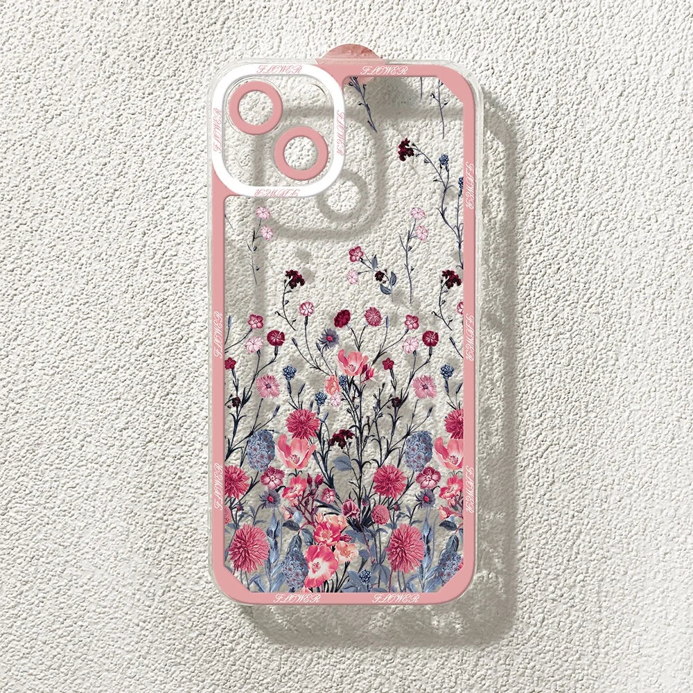 Flower Love Heart Case For Samsung Galaxy A57 A17 A07 A06 A56 A16 A36 A55 5G A15 A54 A14 A34 A32 A33 S26 S25 Ultra Plus Cover
