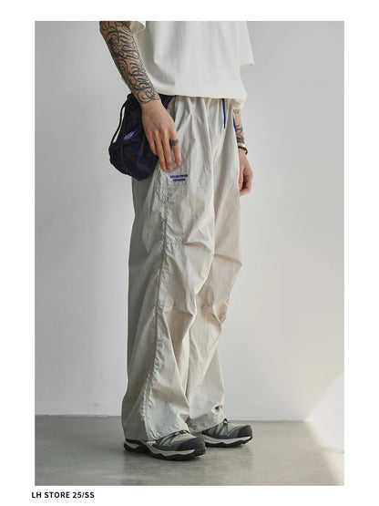 Lightweight Quick Dry Outdoor Work Trousers For Men Women Summer Casual Loose Straight Leg Long Pants Mountain Hiking Bottoms
