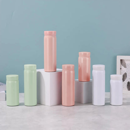 280ml stainless steel insulated cup, portable vacuum water bottle, suitable for outdoor travel, school, office, exquisite gifts