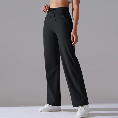 Yoga Straight Leg Sweatpant Straight Leg Women's Loose Tracksuit Pants Wide Leg Outdoor Gym Runing Casual Tracksuit Pants