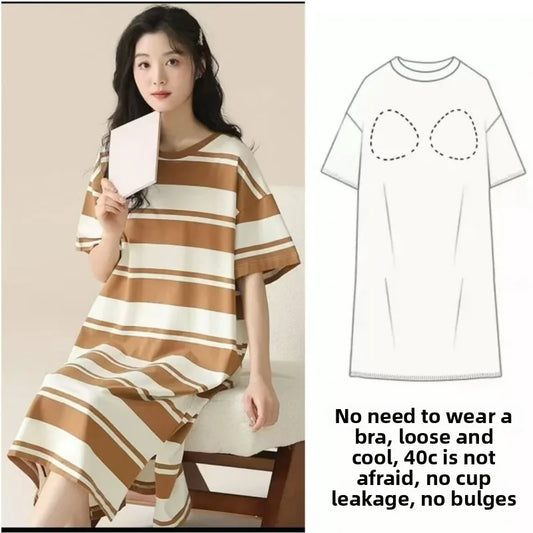 Sleeping Dress Women's Nightwear for Woman Night Clothes Women Sleepwear One Piece Dress Short Sleeve Sleepwear Pyjamas Pajamas