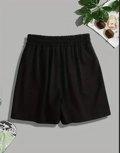 Men's Solid Color Fashionable Shorts, Suitable for Summer Wear, Y2K Sports Street Style Clothing