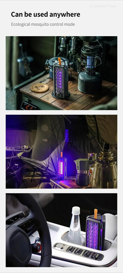 New Qualitell V3 Folding Electric Mosquito Killer Portable Charging Purple Light Home Outdoors Mosquito Repellent Lamp