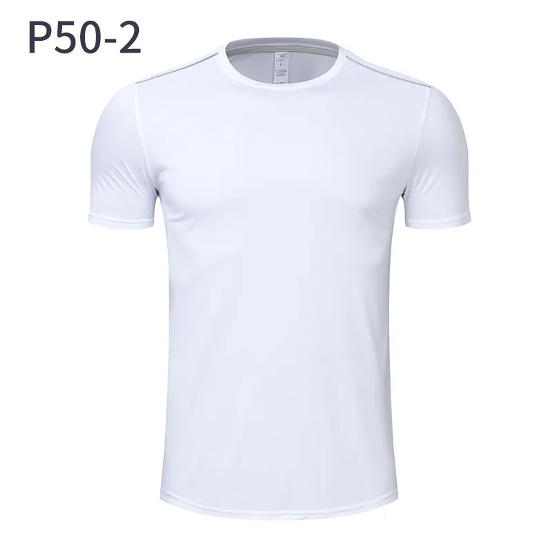 Men Women Quick Dry Short Sleeve Sport T Shirt Gym Jerseys Fitness Shirt Trainer Running T-Shirt Teenager Breathable Sportswears