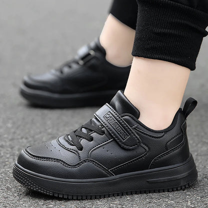 Kids Running Shoes – Breathable Leather Sneakers With EVA Cushioned Soles For Children
