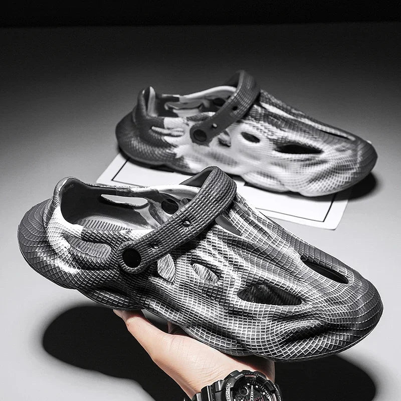 Camouflage Platform Slippers - Lightweight Outdoor Summer Clogs for Men Women