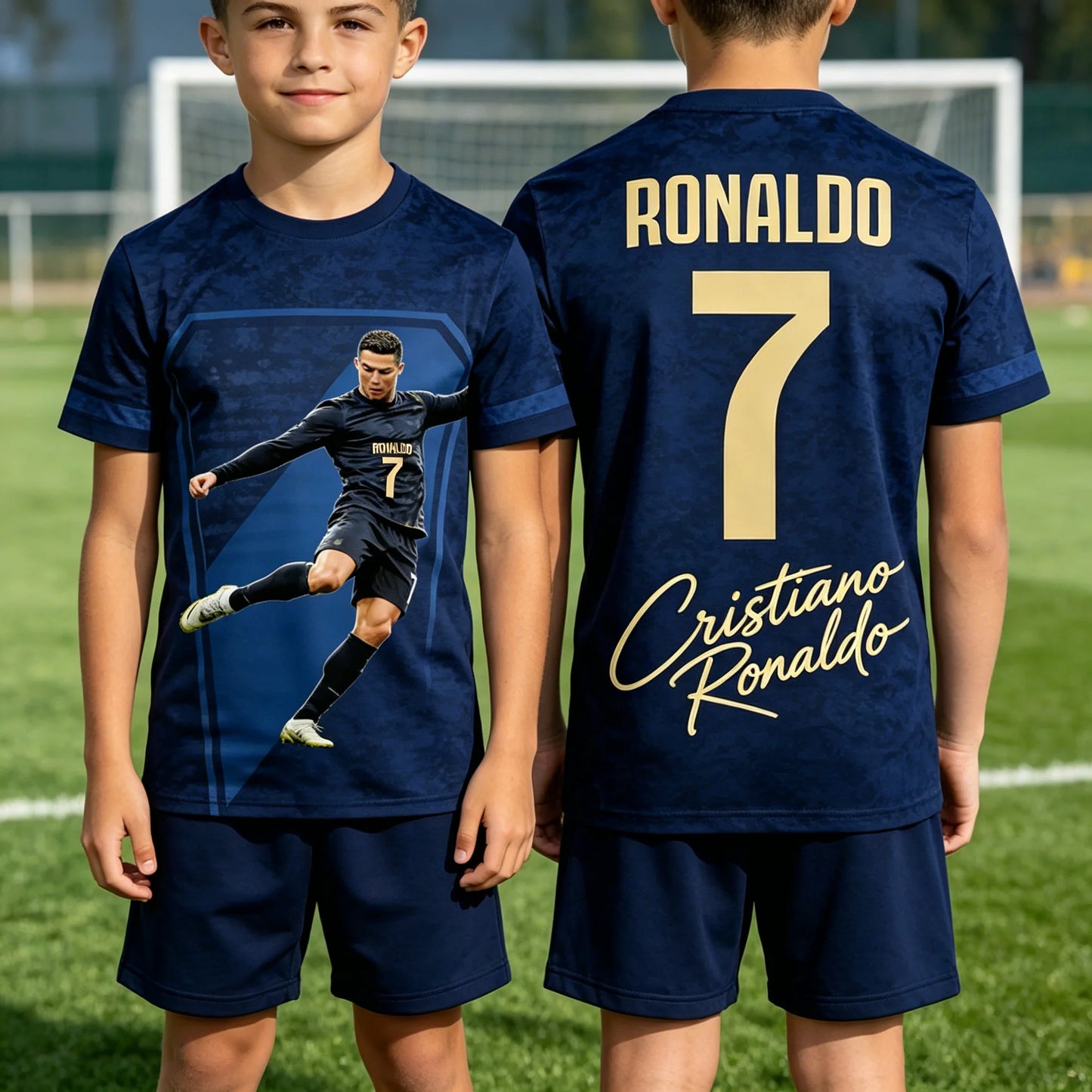 Men T Shirt Women Tee Boys Girls Top Adults Children Parent Child quick dry kid Tshirts Ronaldo No 7 Football Training Top New