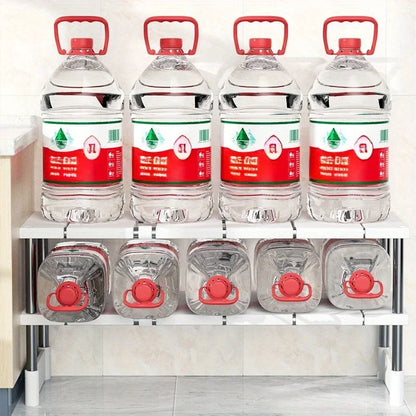 Expandable Stainless Steel Kitchen Sink Storage Rack - Multi-Layer Cabinet Organizer - ZOOMNSTORE