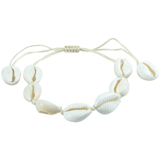 Bohemian Sea Shell Charm Bracelet - Handmade Beach Jewelry for Men  Women - ZOOMNSTORE
