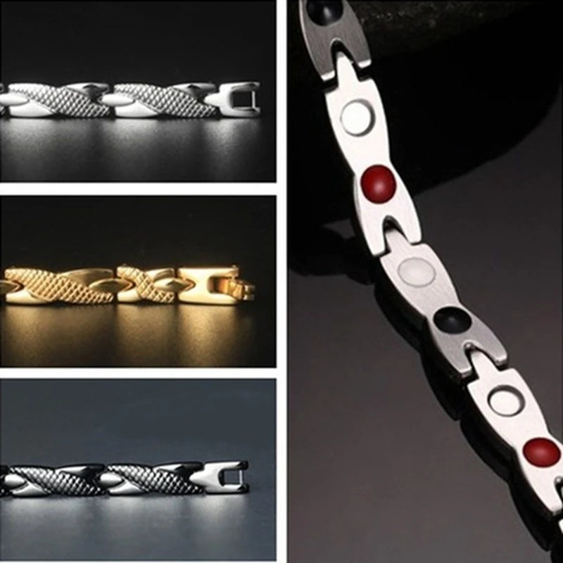 New Dragon Pattern Twisted Healthy Magnetic Magnet Bracelet for Women Power Therapy Magnets Bracelets Bangles for Women Men