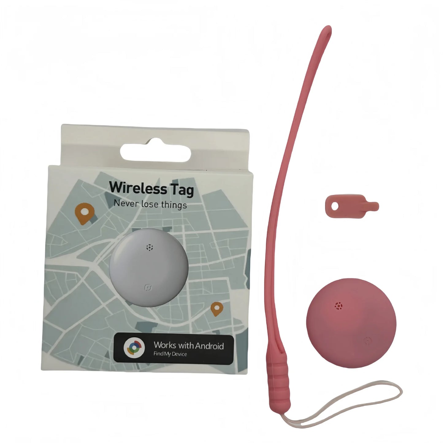 Tideboom Smart Tracker Global Positioning Works with Android Google Find My Device airtag for Kids Elderly Pet Car Tracking
