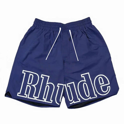 High Street Trend Rhude Casual Shorts Hip-hop Men Women Loose Breathable Quick Drying Mesh Sports Shorts