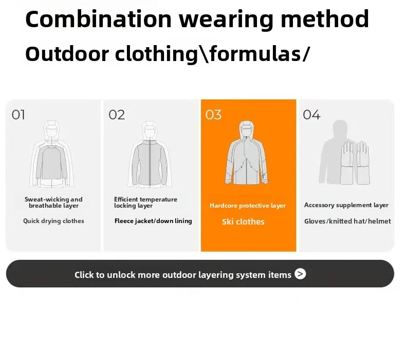 Hard Shell Ski Jacket – Waterproof 3 Layer Durable Winter Coat for Snowboarding Women
