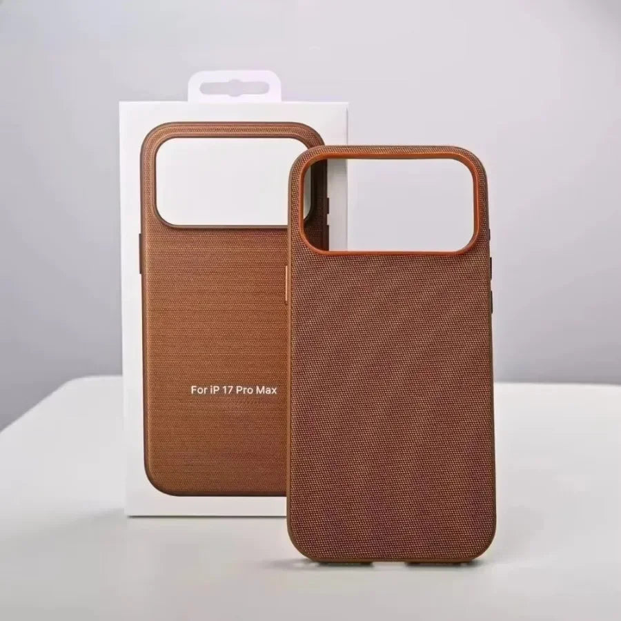 New Original Technology Woven Magnetic Case For iPhone 18 Pro 17 16 15 14 13 Pro Max For Magsafe Wireless Charger Official Cover