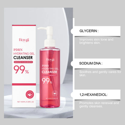 HOYGI Facial Cleansing Gel Oil Control Moisturizing Face Wash Anti-Acne Pore Refining Blackhead Remover Gentle Brightening Skin