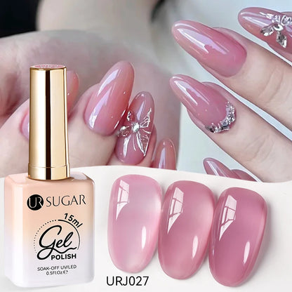 Jelly Gel Polish - Eco Friendly Semi Permanent UV LED Nail Polish for Salon Use