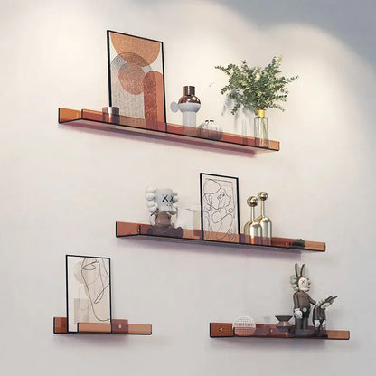 Acrylic Wall Storage Rack - No Drill Bathroom  Kitchen Organizer with Strong Adhesive