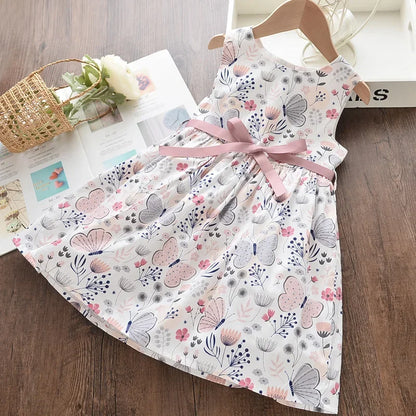 Bear Leader Floral Girls Dress Floral Kids Dresses Girls Princess Dress Children Clothes Girls Dress Casual Wear 3 7Y Vestido