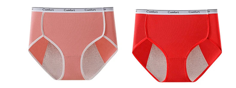 1pcs Girl Menstrual Panties Women's Physiological Briefs Ladies Period Leak Proof Panty High Waist Cotton Underwear