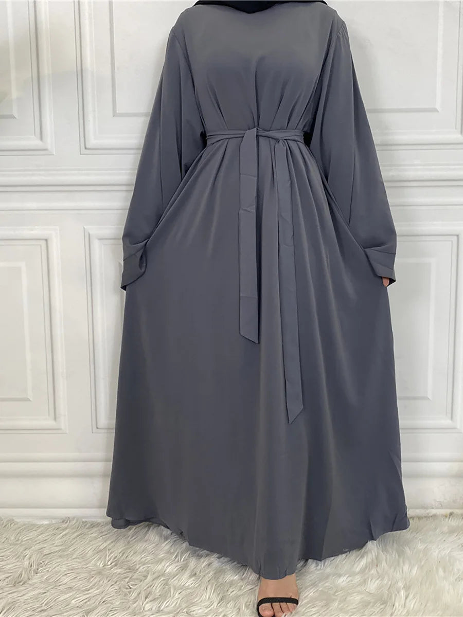 Modest Abaya Dress Ramadan Kaftan For Women | Elegant Muslim Maxi Robe