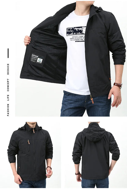 Waterproof Windbreaker Jackets Men Naturehike Casual Hiking Tactical Jacket Women Multi-pocket Hooded Fishing Windproof Coat