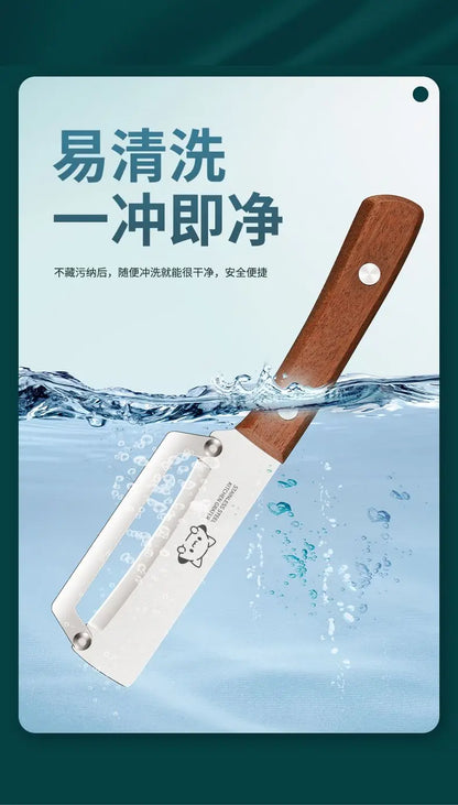 Wooden Handle Paring Knife - High-Quality Kitchen Fruit Scraper Tool