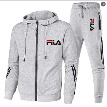 Men's 2026 Fashion Leisure Outdoor Zipper Jacket And Sports Pants Jogging Set Fitness Two-Piece Set for Spring And Autumn