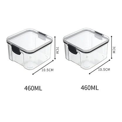 Sealed Food Storage Jars - Stackable Plastic Kitchen Containers, Airtight & Moisture Proof - ZOOMNSTORE