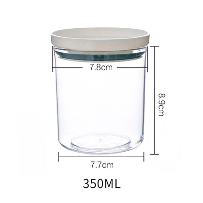 Sealed Jar Kitchen Storage Sealed Ring Bottle Food Grade Transparent Container Miscellaneous Grain Snack Storage Jar - ZOOMNSTORE