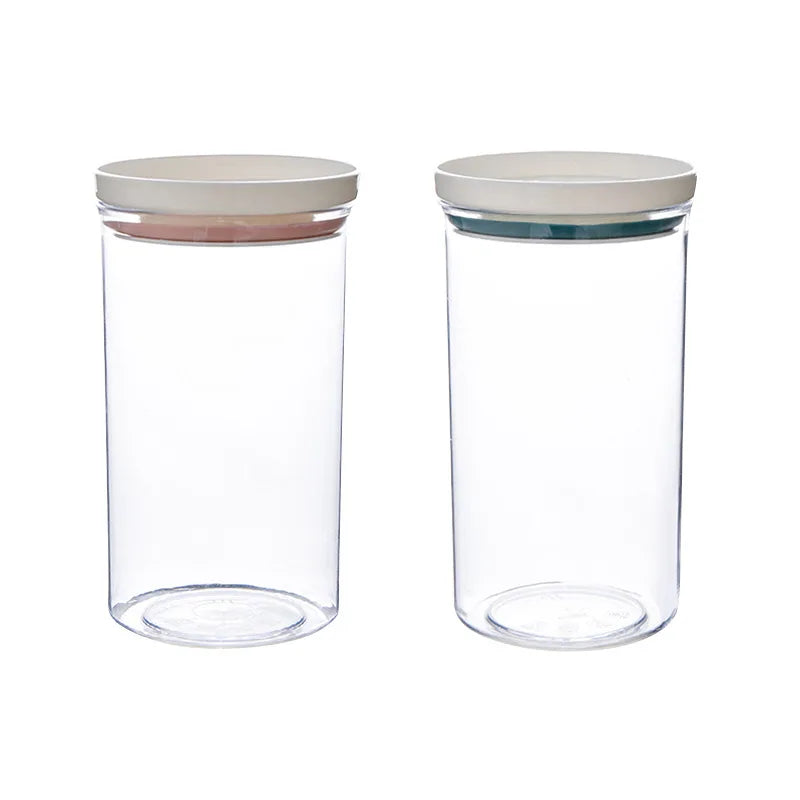 Sealed Kitchen Storage Box - Clear Food Canister Airtight Container with Wide Mouth - ZOOMNSTORE