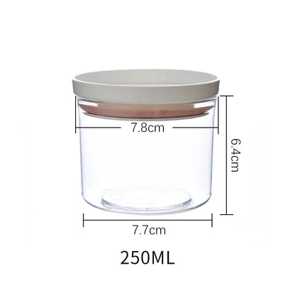 Sealed Kitchen Storage Box - Clear Food Canister Airtight Container with Wide Mouth - ZOOMNSTORE