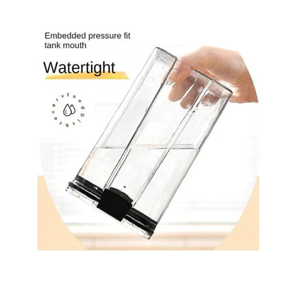 460/700/950/1300/1800ml Thick Sealed Storage Tank Transparent Square Dried Fruit Storage Box Kitchen Grain Storage Jar Container - ZOOMNSTORE