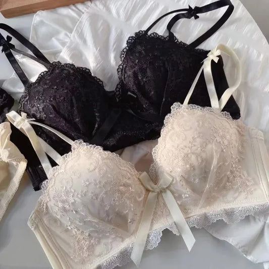 Anti Sagging Bralette Mujer Seamless Bras for Women Sexy Lingerie Korean Push Up Bra Brassiere Black Underwear Cute Korean Style - ZOOMNSTORE