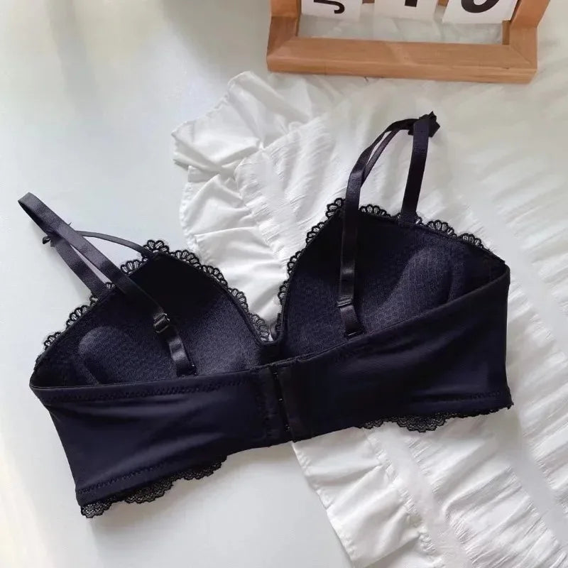 Anti Sagging Bralette Mujer Seamless Bras for Women Sexy Lingerie Korean Push Up Bra Brassiere Black Underwear Cute Korean Style - ZOOMNSTORE