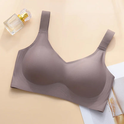 Seamless Bra Big Breasts - Wire Free Push Up Sports Bra | Breathable, Slim Fit, Back Closure - ZOOMNSTORE