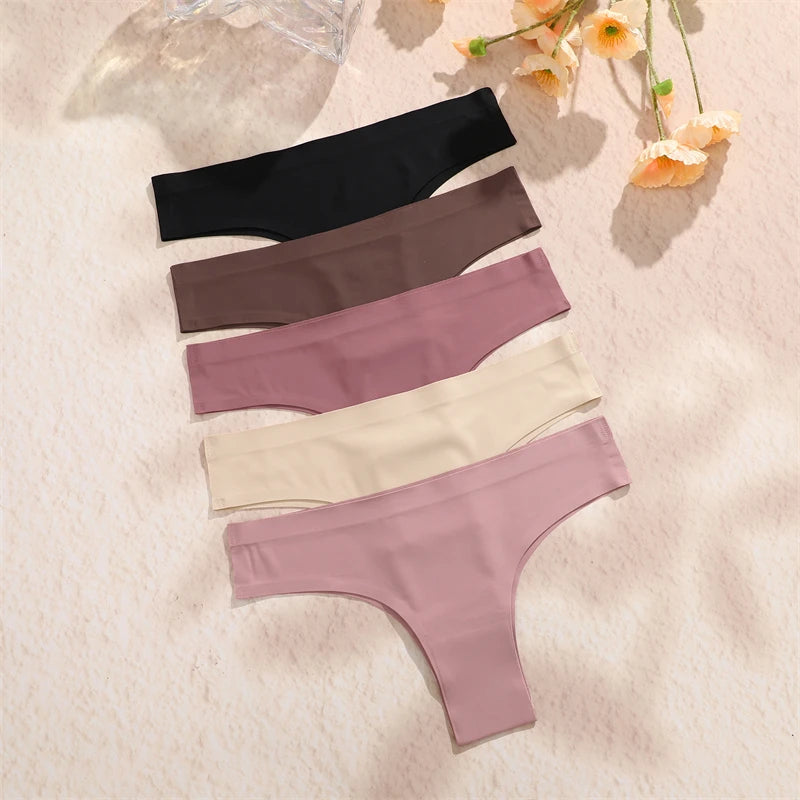 Seamless Brazilian Panties – Ultra Thin Ice Silk Low Waist G String for Women - ZOOMNSTORE