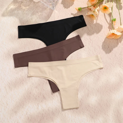 Seamless Brazilian Panties – Ultra Thin Ice Silk Low Waist G String for Women - ZOOMNSTORE