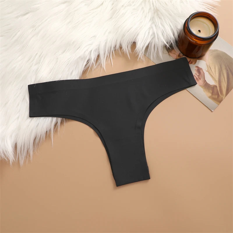 Seamless Brazilian Panties – Ultra Thin Ice Silk Low Waist G String for Women - ZOOMNSTORE