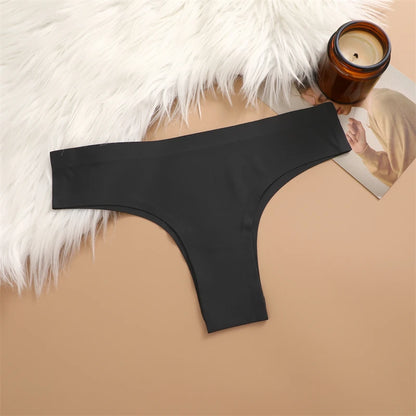 Seamless Brazilian Panties – Ultra Thin Ice Silk Low Waist G String for Women - ZOOMNSTORE