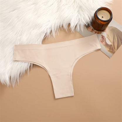 Seamless Brazilian Panties – Ultra Thin Ice Silk Low Waist G String for Women - ZOOMNSTORE