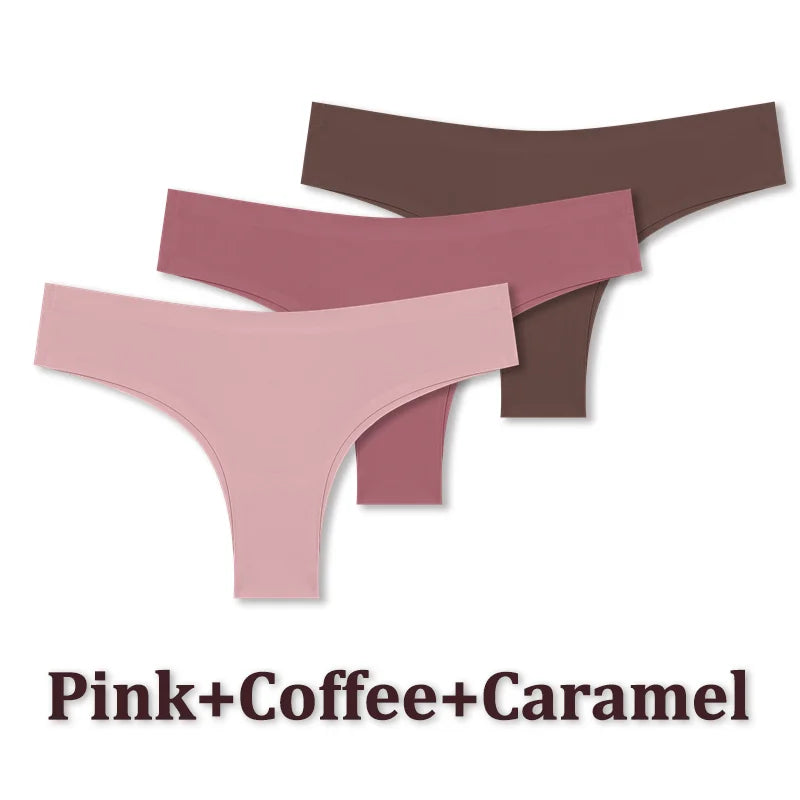 Seamless Brazilian Panties – Ultra Thin Ice Silk Low Waist G String for Women - ZOOMNSTORE
