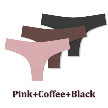 Seamless Brazilian Panties – Ultra Thin Ice Silk Low Waist G String for Women - ZOOMNSTORE