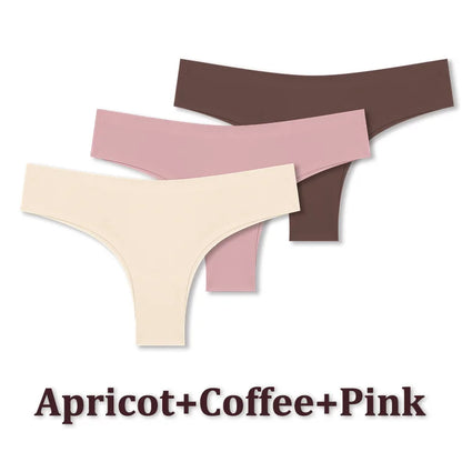 Seamless Brazilian Panties – Ultra Thin Ice Silk Low Waist G String for Women - ZOOMNSTORE