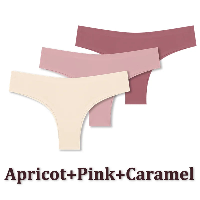 Seamless Brazilian Panties – Ultra Thin Ice Silk Low Waist G String for Women - ZOOMNSTORE