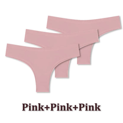 Seamless Brazilian Panties – Ultra Thin Ice Silk Low Waist G String for Women - ZOOMNSTORE