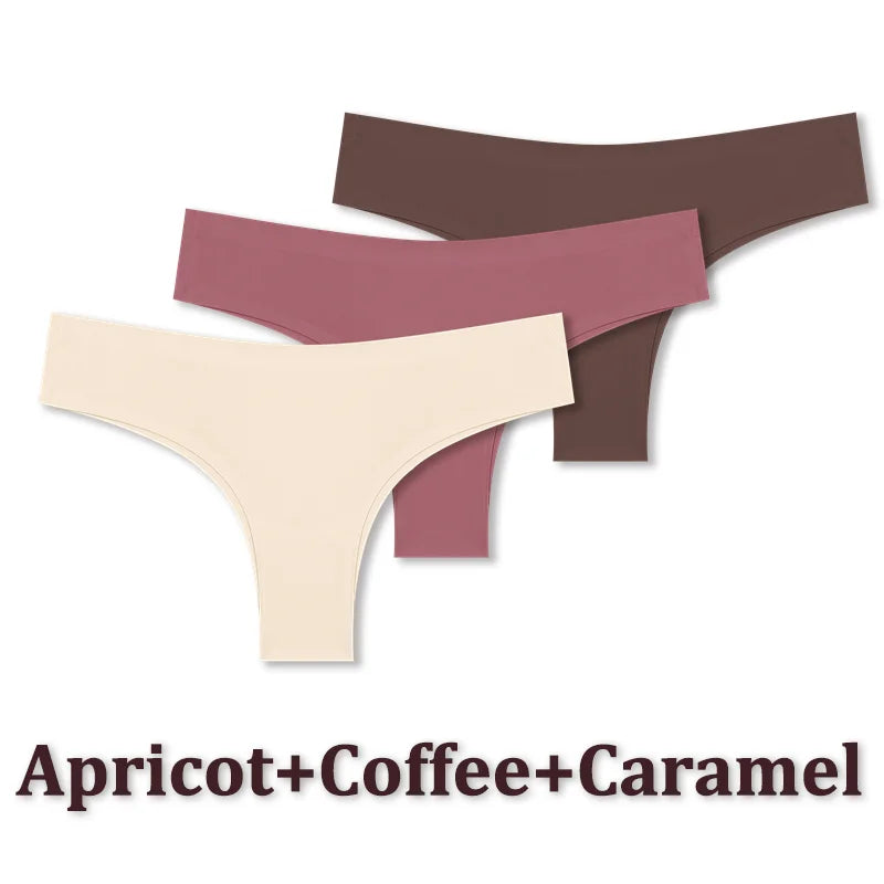 Seamless Brazilian Panties – Ultra Thin Ice Silk Low Waist G String for Women - ZOOMNSTORE